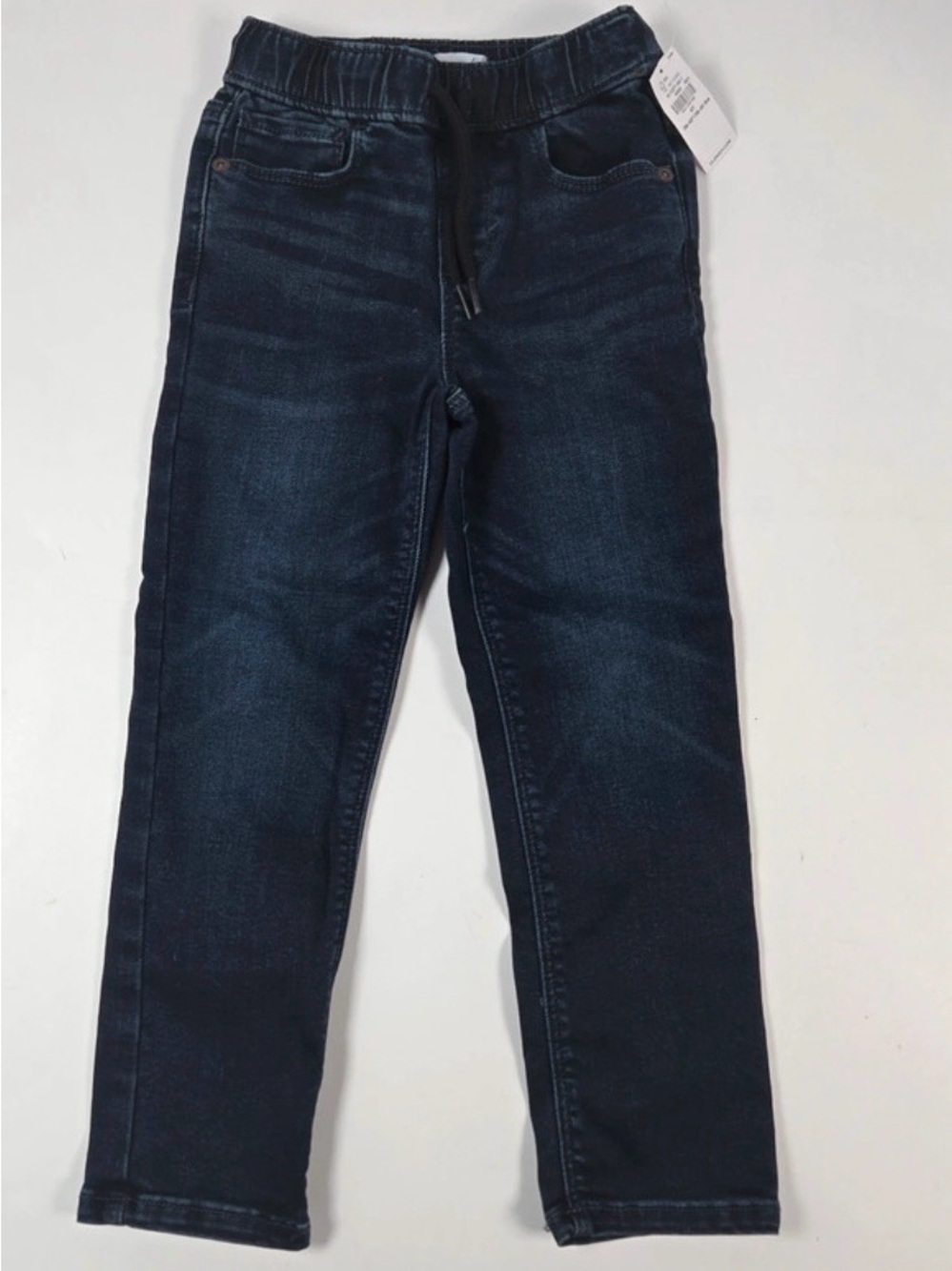 Old Navy boy Slim Straight Dark Indigo Jeans with Drawstring